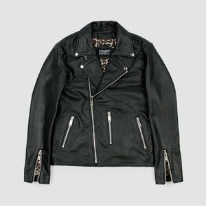 Black Leather Biker Jacket